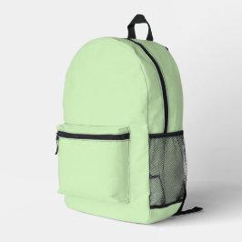 Pastel Green Tea Leaf Solid Farbe Bedruckter Rucksack