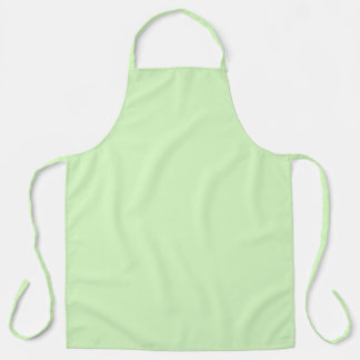Pastel Green Tea Leaf Solid Farbe Schürze