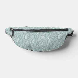PASTEL GREEN UND WHITE TINY BRANCHES BAUCHTASCHE