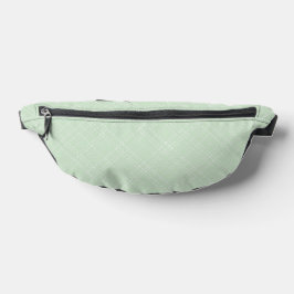 PASTEL GREEN & WHITE DIN KARIERT PATTERN BAUCHTASCHE