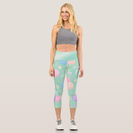 Pastel Green Yoga Pants - weich, elegant & stilvol Capri Leggings