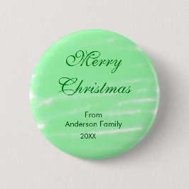 Pastel grüne Wasserfarbe fröhliche Weihnachten mod Button