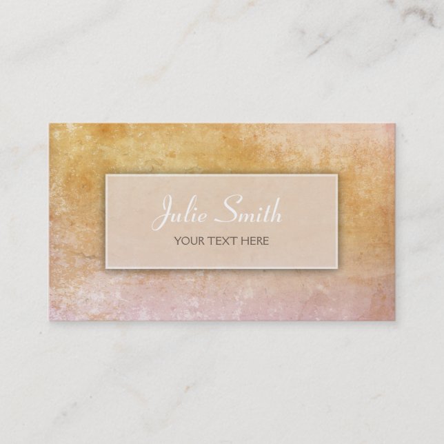 Pastel Grunge Business Card Visitenkarte (Vorderseite)