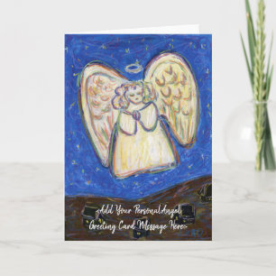 Pastel Guardian Angel Art Custom Mitteilungskarten