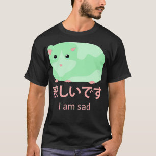 Pastel Guinea Pig Goth I Am Sad Premium  T-Shirt