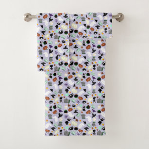 Pastel Halloween Badhandtuch Set