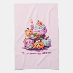 Pastel Halloween Delights Geschirrtuch