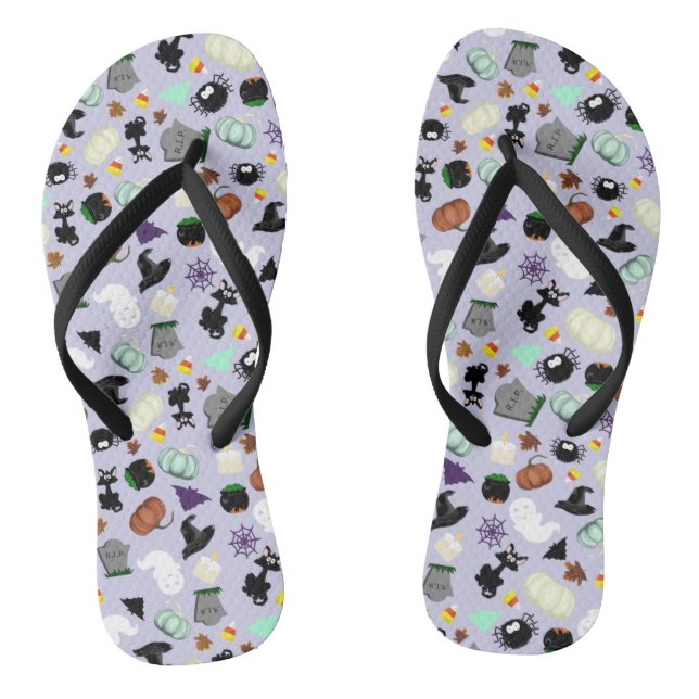 Pastel Halloween Flip Flops (Fußbett)