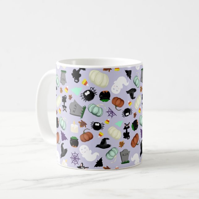 Pastel Halloween Kaffeetasse (Vorderseite Links)