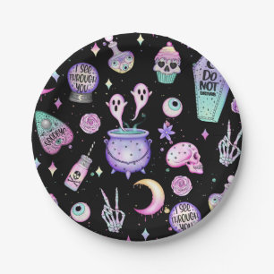 Pastel Halloween Paper Tellers Pappteller