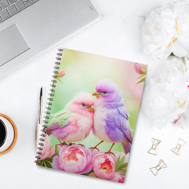 Pastel Harmony: Fluffy Songbirds Notizblock (Organize Beauty: Pastel Songbirds Notebook for Notes, Journaling, and Planning!)