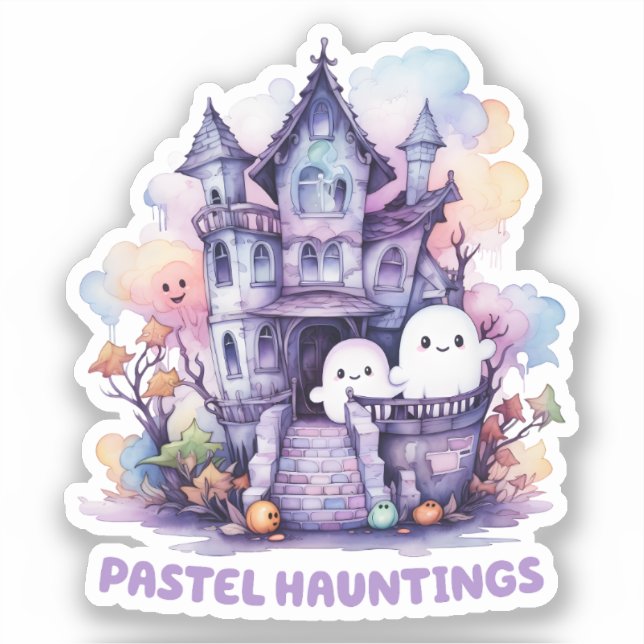 Pastel Hauntings Aufkleber (Vorderseite)