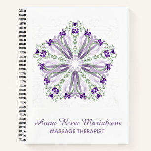 *~* Pastel Healer Star Lila Meditative Mandala Notizbuch