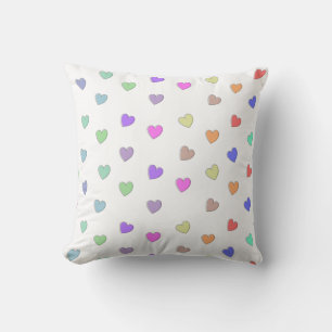 Pastel Heart Shape Muster Kissen