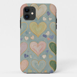 Pastel Heart Tapestry Case-Mate iPhone Hülle