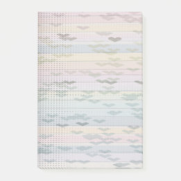 Pastel Hearts and Dots Rainbow Post notiert Post-it Klebezettel