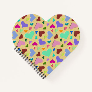 Pastel Hearts-Notebook Notizbuch