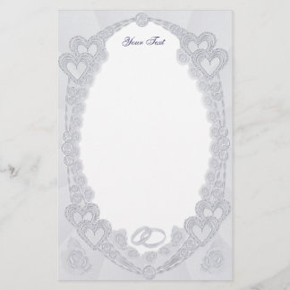 Pastel Hearts Stationery Briefpapier