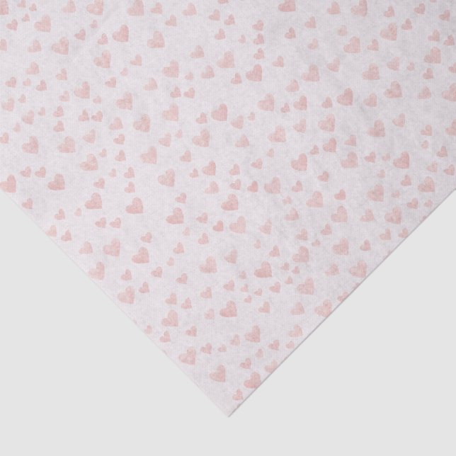 Pastel Hearts Tissue Paper Seidenpapier (Ausschnitt)