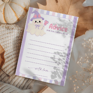 Pastel-Hexen-Geister-Baby-Shower-Beratungskarte Einladung