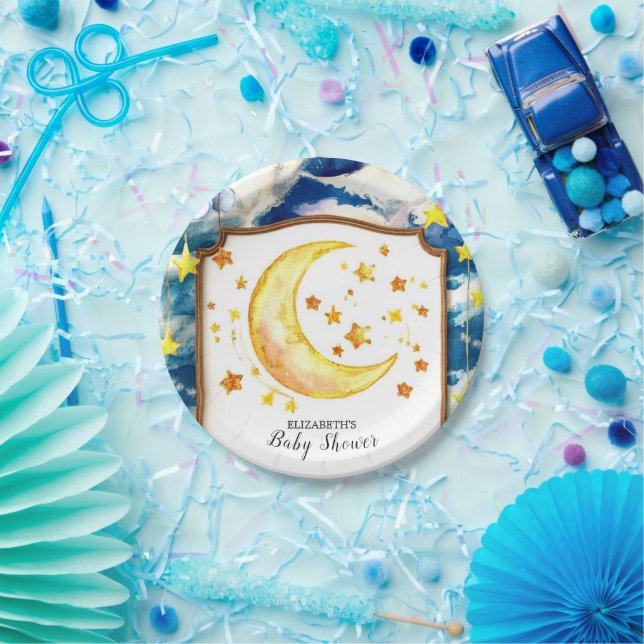 Pastel Himmlisch Celestial Baby Dusche Pappteller (Party)