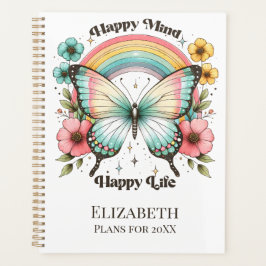 Pastel Hippie "Happy Mind Happy Life" Planer
