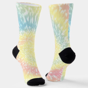 Pastel Hippy-Gefärbte Krawatte Socken