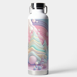 PASTEL HOLIDAY CHRISTMAS TREES TRINKFLASCHE