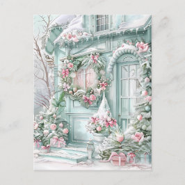 Pastel Holiday Postcard Postkarte