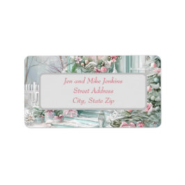Pastel Holiday Rücksendeadressen-Aufklebers Adressaufkleber