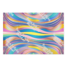 Pastel Holographic Birthday Wrapping Paper