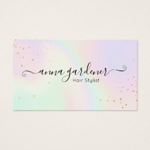 Pastel Holographic Rainbow Glam Gold Spritzer