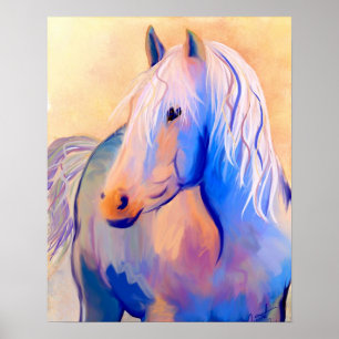 Pastel Horse Poster