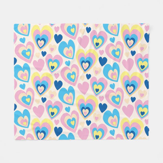 Pastel hört. fleecedecke (Vorderseite (Horizontal))