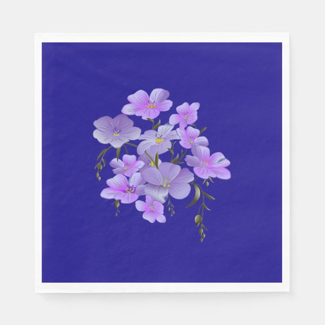 Pastel Hübsch Lilac Bouquet Serviette (Vorderseite)
