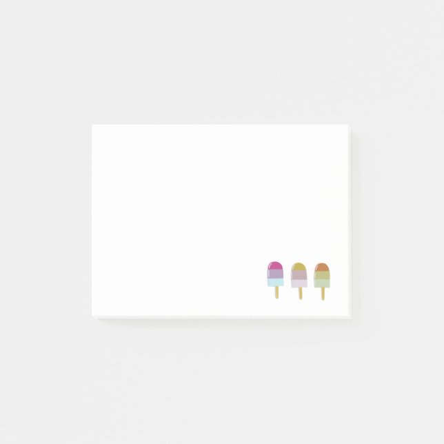 Pastel Hübsch Post-it Notes Hübsche Popsikel Klebezettel (Vorderseite)