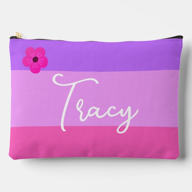 Pastel Hübsche Frühlingsfarben Zubehörtasche (Vorderseite)