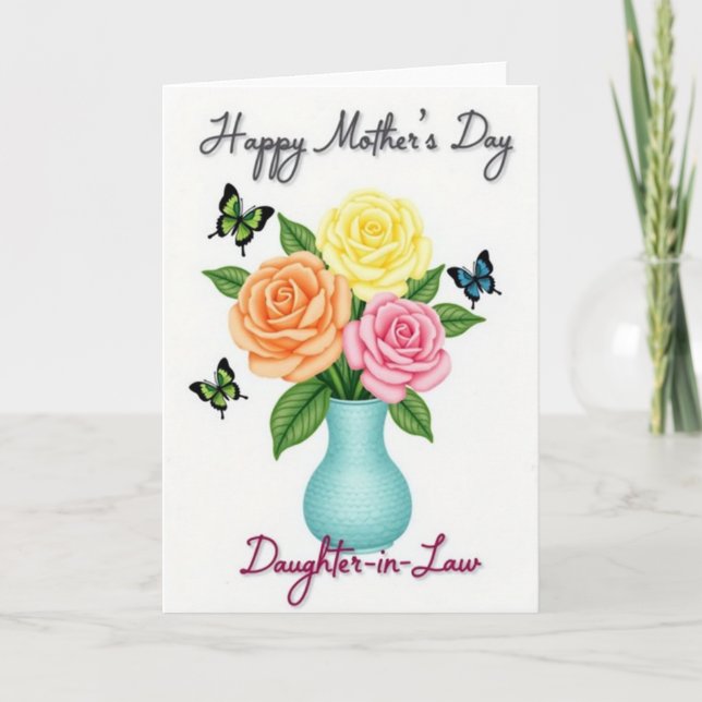 Pastel Hued Mothers Day Card Karte (Vorderseite)