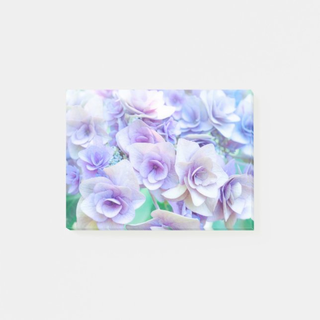 pastel hydrangea for wedding post-it klebezettel (Vorderseite)