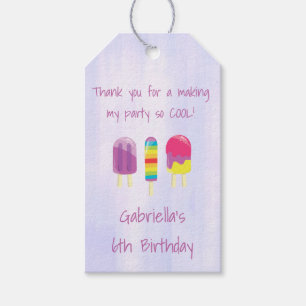 Pastel Ice Pop Danke für die Coole Zeit auf dem Ta Geschenkanhänger