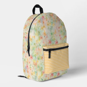 Pastel Impressionist Blume Bedruckter Rucksack