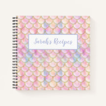 Pastel Iridescent Mermaid Scales Muster