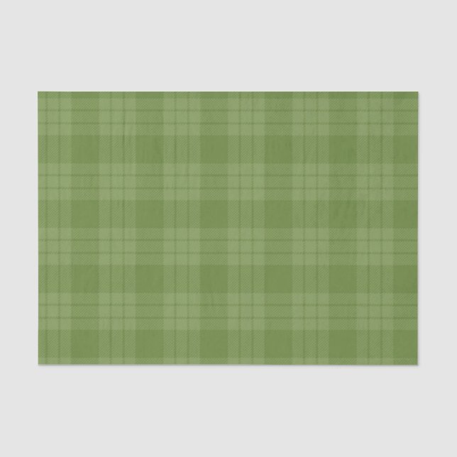 PASTEL IRISH GRÜNE KARIERTE PATTER SEIDENPAPIER (Vorderseite)