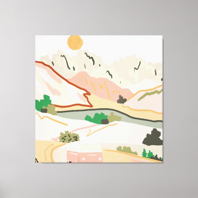 Pastel Journey Leinwanddruck (Vorderseite)