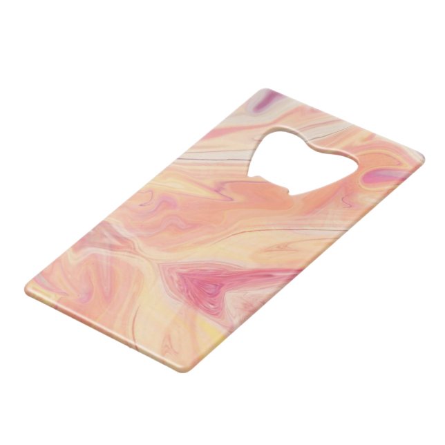 Pastel Joy Geldbeutel Flaschenöffner (Vorderseite Schrägansicht)