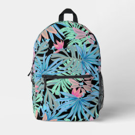 Pastel Jungle Print Cut Nähtasche Bedruckter Rucksack