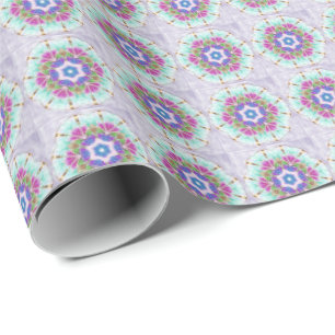 Pastel Kaleidoskop Geschenkpapier