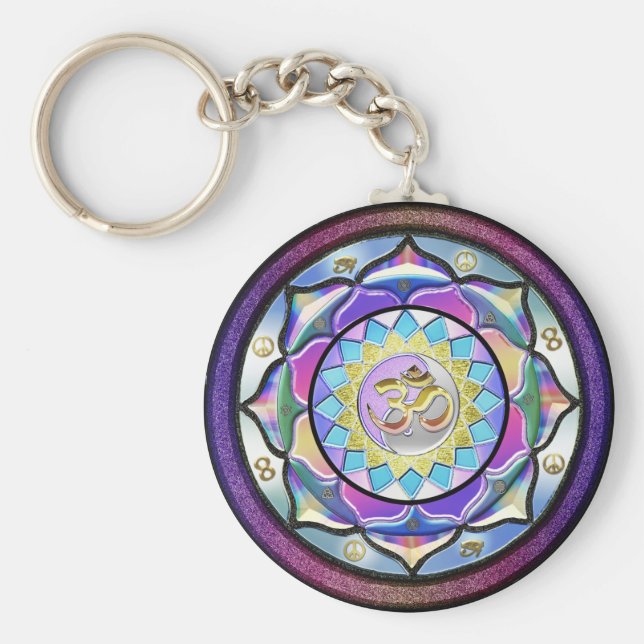 Pastel kann Mandala Schlüsselkette überraschen Schlüsselanhänger (Vorne)