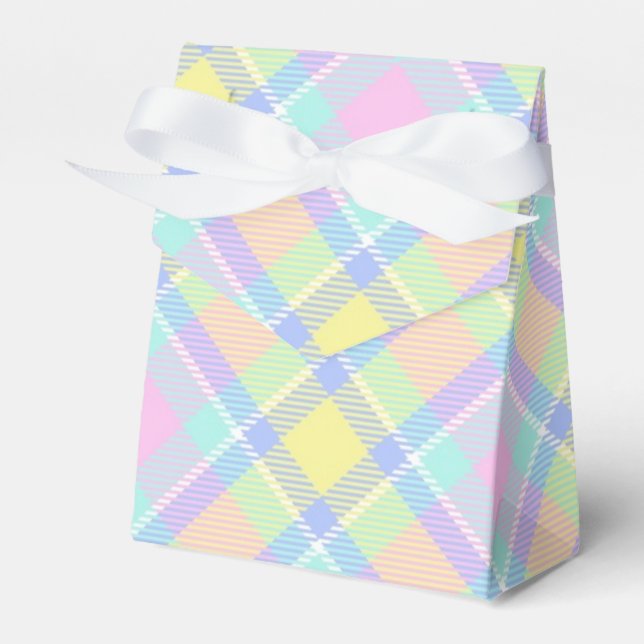 Pastel kariert geschenkschachtel (Vorderseite)