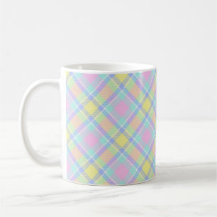 Pastel kariert kaffeetasse